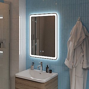Зеркало BelBagno SPC-MAR-600-800-LED-TCH-SND 60х80 в ванную от интернет-магазине сантехники Sanbest