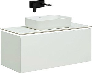 Тумба с раковиной Allen Brau Infinity 100 1.21004.WM белый матовый для ванной в интернет-магазине Sanbest