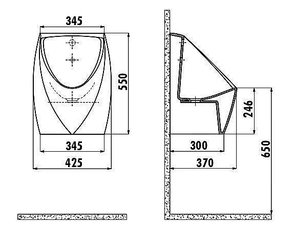 Писсуар сенсорный CREAVIT TP645 купить в интернет-магазине Sanbest