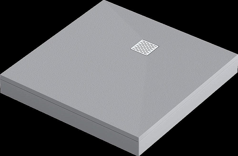 Душевой поддон литьевой Good Door Essentia 90x90 серый купить в интернет-магазине Sanbest