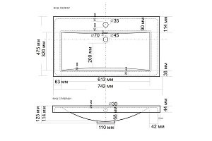 Раковина Andrea 75 купить в интернет-магазине Sanbest