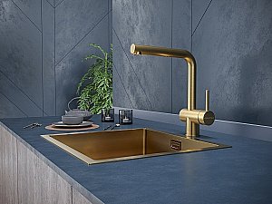 Смеситель для кухни Paulmark Dosse Do214418-BG купить в интернет-магазине сантехники Sanbest