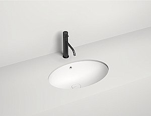 Раковина врезная снизу столешницы Salini MAREA 12 1101209M 54,5 из искусственного камня S-Stone, белая матовая купить в интернет-магазине Sanbest