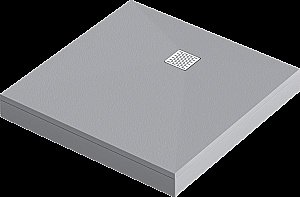 Душевой поддон литьевой Good Door Essentia 90x90 серый купить в интернет-магазине Sanbest