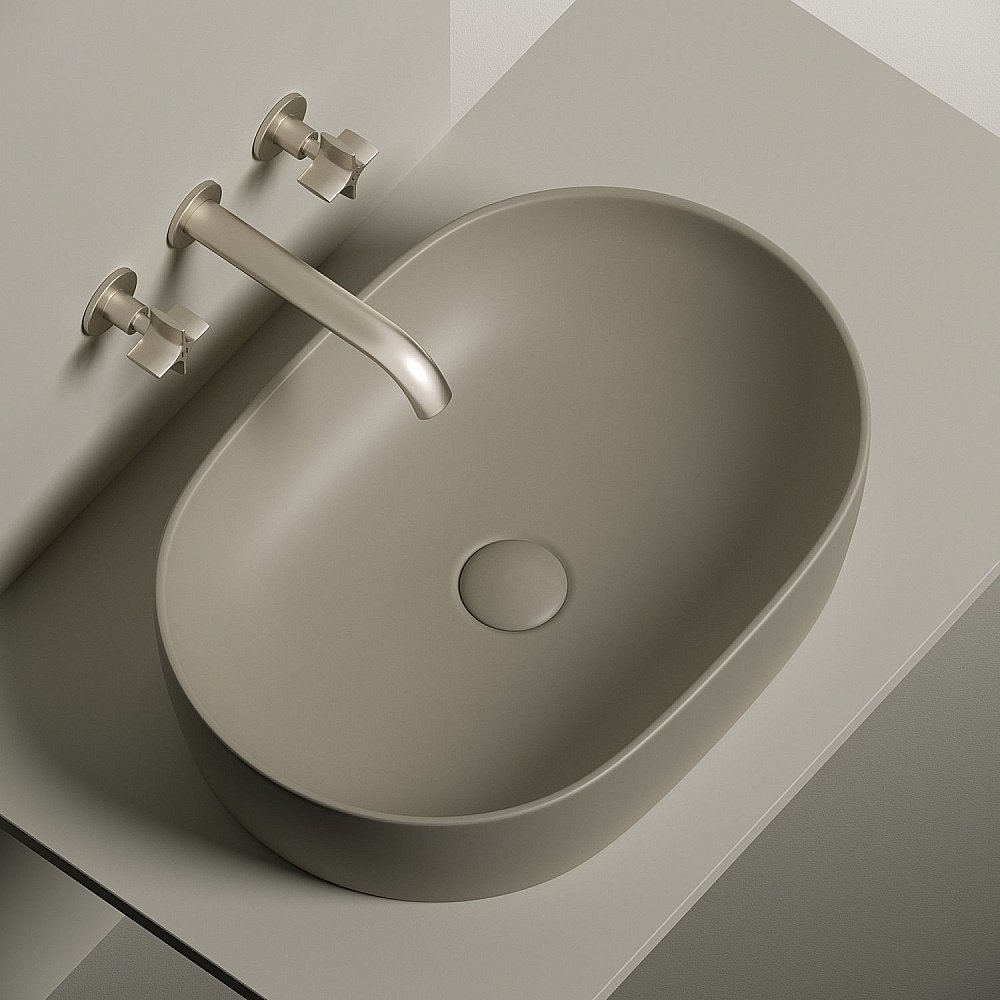 Раковина накладная Ceramica Nova Element CN6047MC капучино матовый купить в интернет-магазине Sanbest