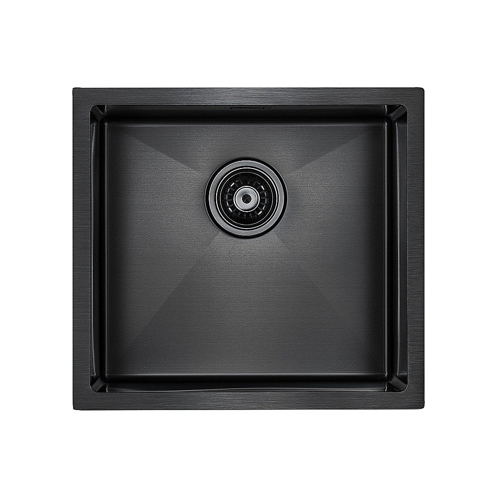 Мойка кухонная Paulmark Weser PM804844-GM Черная купить в интернет-магазине сантехники Sanbest