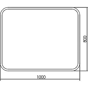 Зеркало Mixline Стив 547319 100 в ванную от интернет-магазине сантехники Sanbest