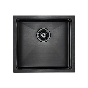 Мойка кухонная Paulmark Weser PM804844-GM Черная купить в интернет-магазине сантехники Sanbest