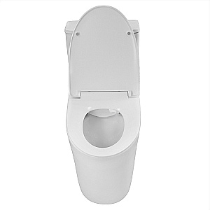 Унитаз моноблок Azario Ansa AZ-2301 белый, безободковый, с крышкой микролифт купить в интернет-магазине Sanbest