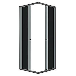 Душевой уголок Niagara Eco NG-1009-14QT 90х90 профиль черный/стекло тонированное купить в интернет-магазине Sanbest