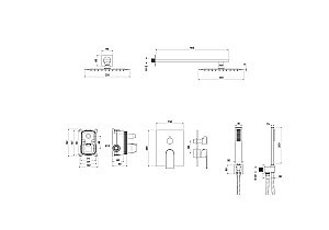 Душевая система Aquatek Лира AQ1472CR хром купить в интернет-магазине сантехники Sanbest