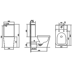 Инсталляция для унитаза Azario AZ-8010-1000 купить в интернет-магазине сантехники Sanbest