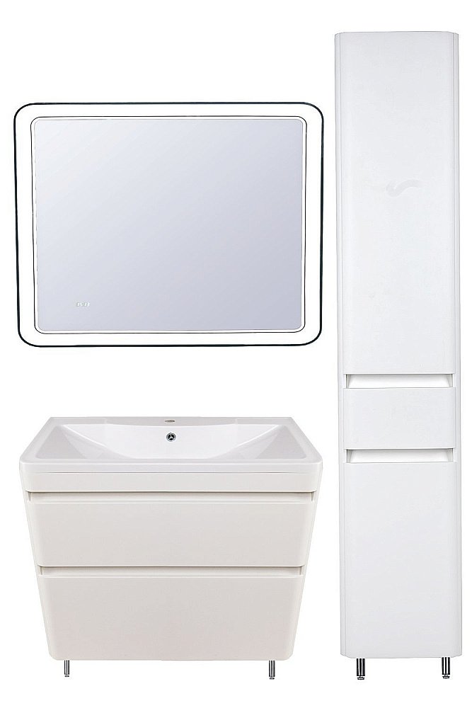 Тумба с раковиной Style Line Атлантика 90 напольная для ванной в интернет-магазине Sanbest