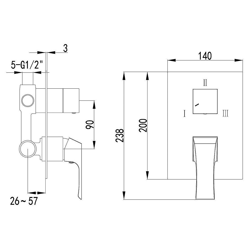 Смеситель для душа Lemark Unit LM4528C купить в интернет-магазине сантехники Sanbest