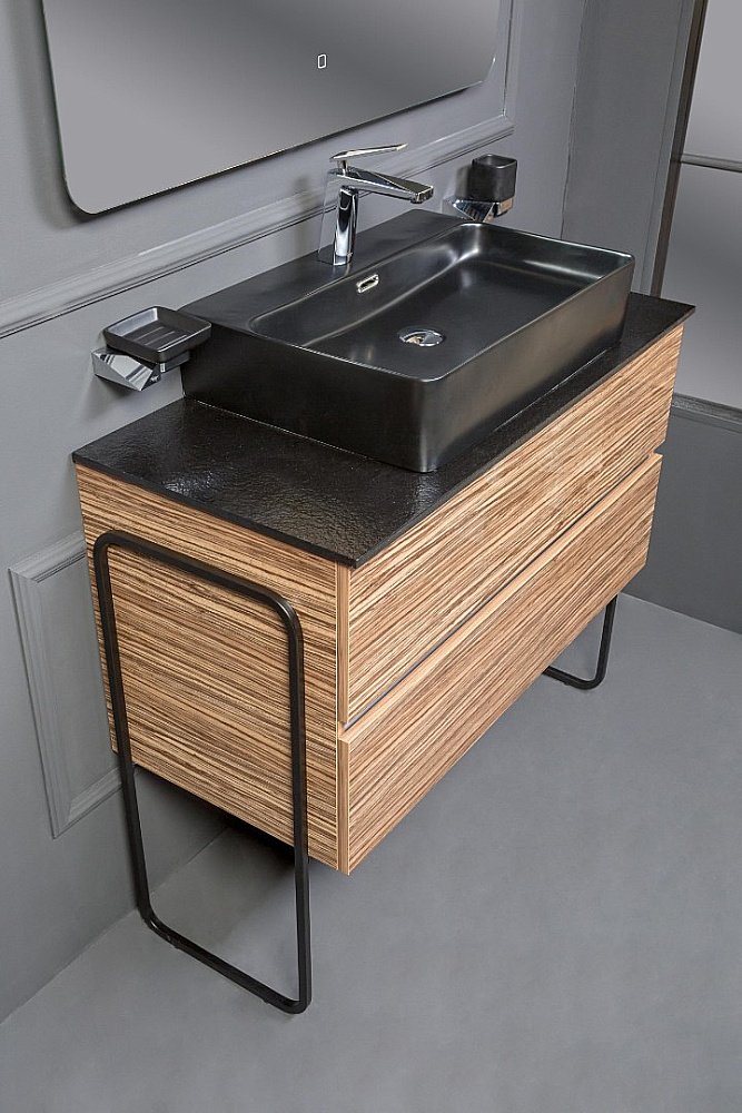 Раковина Armadi Art Vallessi 60 875 черная купить в интернет-магазине Sanbest