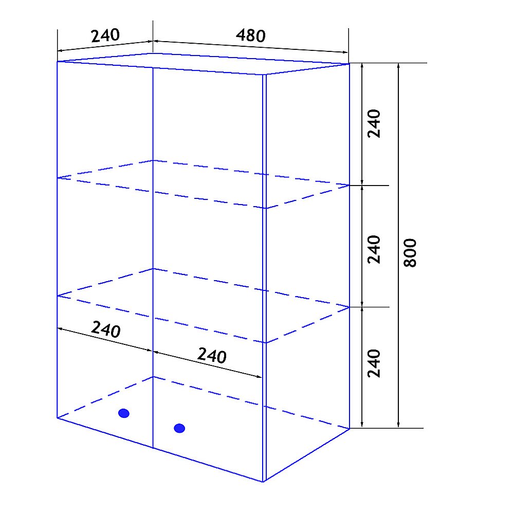 Шкаф подвесной Loranto Моника CS00049706 50 белый для ванной в интернет-магазине сантехники Sanbest