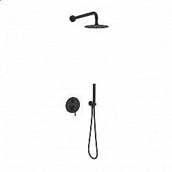 Душевая система Excellent Pi 1245 черная матовая купить в интернет-магазине сантехники Sanbest