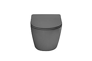 Унитаз подвесной Vincea Globo VT1-14TMA антрацит матовый, с крышкой микролифт, слив-торнадо купить в интернет-магазине Sanbest