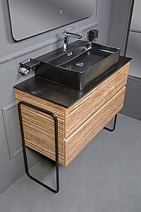 Раковина Armadi Art Vallessi 60 875 черная купить в интернет-магазине Sanbest