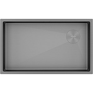 Кухонная мойка Paulmark Next-Skew 74 PM887444-MG серая матовая купить в интернет-магазине сантехники Sanbest