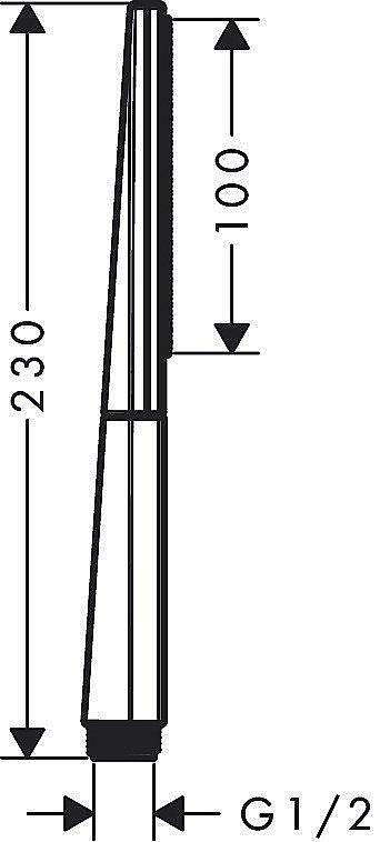 Душевая лейка Hansgrohe Rainfinity 1jet 26866140 купить в интернет-магазине сантехники Sanbest