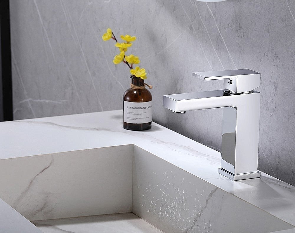 Смеситель для раковины ABBER Daheim AF8210 хром купить в интернет-магазине сантехники Sanbest