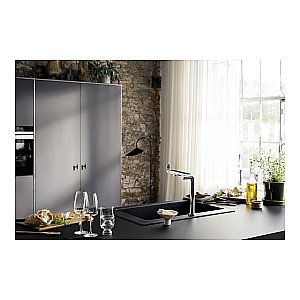 Смеситель для кухни Hansgrohe Aqittura M91 FilterSystem 240 76804000 хром купить в интернет-магазине сантехники Sanbest