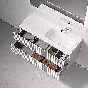 Тумба с раковиной Sancos Snob R SNR120W 120 Bianco для ванной в интернет-магазине Sanbest