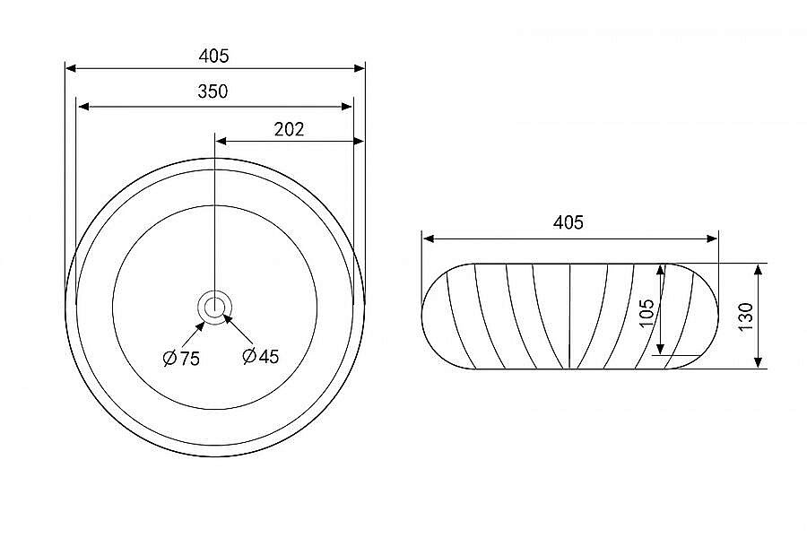 Раковина накладная ABBER Bequem AC2115 белая купить в интернет-магазине Sanbest