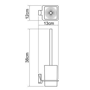 Ершик подвесной WasserKRAFT Leine K-5027WHITE купить в интернет-магазине сантехники Sanbest