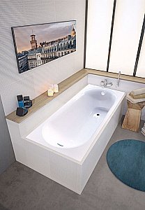 Ванна из искусственного камня Marmo Bagno Патриция 170х70 MB-PA170-70 белая купить в интернет-магазине Sanbest