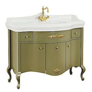 Тумба с раковиной Migliore Impero 110 Oliva для ванной в интернет-магазине Sanbest