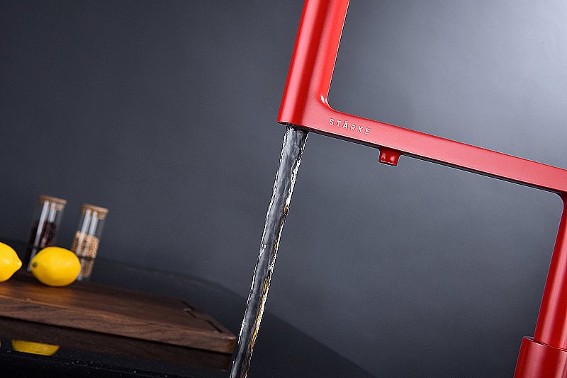 Смеситель для кухни Paulmark Tornado To213402-FI пламя купить в интернет-магазине сантехники Sanbest