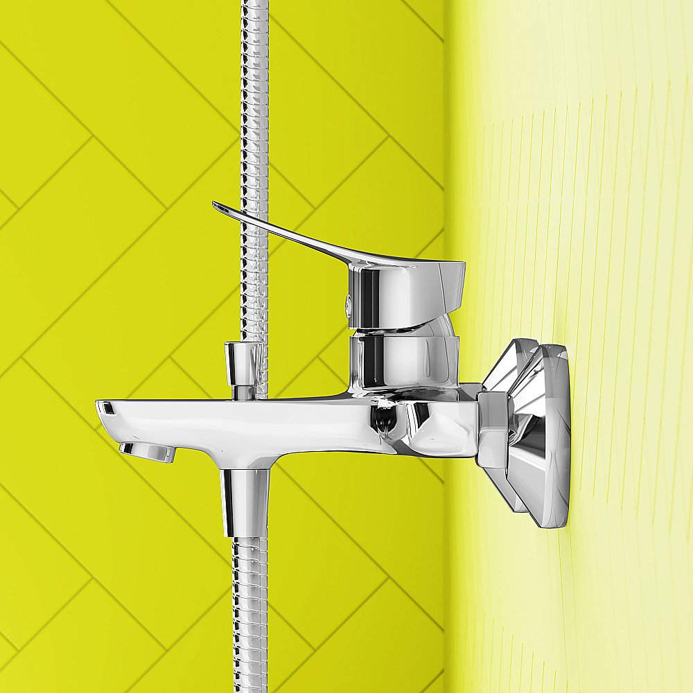 Смеситель для ванны Dorff Norma D1010000 хром купить в интернет-магазине сантехники Sanbest