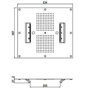 Верхний душ Carimali MyDream 23075XN/S-CRX купить в интернет-магазине сантехники Sanbest