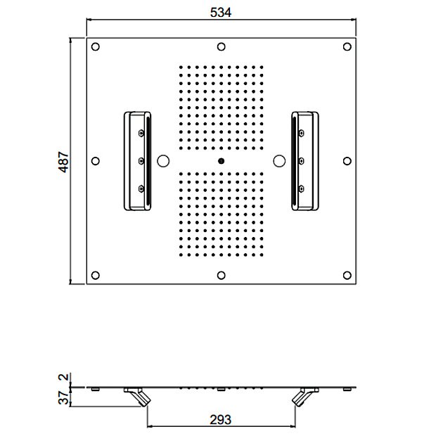Верхний душ Carimali MyDream 23075XN/S-CRX купить в интернет-магазине сантехники Sanbest