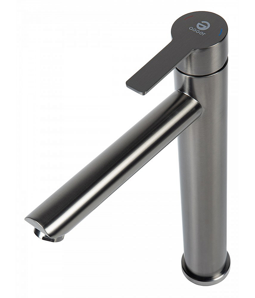 Cмеситель для раковины Agger Easy A3112155 оружейная сталь матовая купить в интернет-магазине сантехники Sanbest