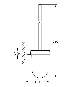 Туалетный ершик Grohe Essentials New 40374GN1 купить в интернет-магазине сантехники Sanbest