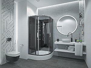 Душевая кабина Erlit Eclipse ER570926-C24-RUS 90х90 купить в интернет-магазине Sanbest