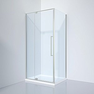 Душевой уголок Black&White Stellar Wind 8121000C 100х100 стекло прозрачное/профиль хром купить в интернет-магазине Sanbest