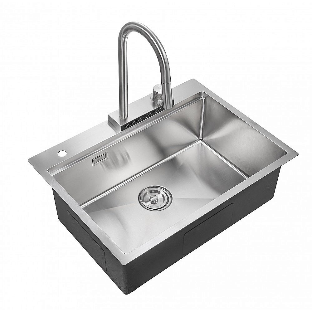 Мойка кухонная Milacio Denia 68 Steel MC.77410 нержавеющая сталь купить в интернет-магазине сантехники Sanbest