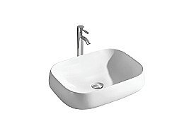 Раковина накладная Aquatek 56 AQ5526-MW белая матовая купить в интернет-магазине Sanbest