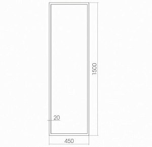 Зеркало с подсветкой ART&MAX TIVOLI AM-Tiv-450-1500-DS-F в ванную от интернет-магазине сантехники Sanbest