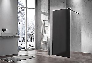 Душевая перегородка Vincea Walk-In VSW-1H900GFGM 90 профиль вороненая сталь/стекло матовое тонированное купить в интернет-магазине Sanbest