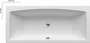 Ванна акриловая Ravak Formy 02 180x80 белая купить в интернет-магазине Sanbest