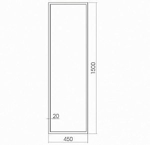Зеркало с подсветкой ART&MAX TIVOLI AM-Tiv-450-1500-DS-F в ванную от интернет-магазине сантехники Sanbest