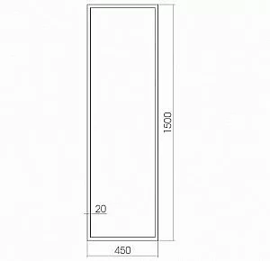 Зеркало с подсветкой ART&MAX TIVOLI AM-Tiv-450-1500-DS-F в ванную от интернет-магазине сантехники Sanbest