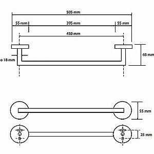 Полотенцедержатель Bemeta Coral 158204022 медное золото купить в интернет-магазине сантехники Sanbest