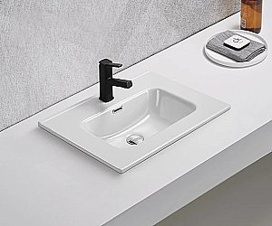 Раковина Gid Integrado 61 9060s 71155 белая купить в интернет-магазине Sanbest