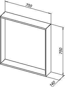 Зеркало Allen Brau Reality 70 1.32017.03 в ванную от интернет-магазине сантехники Sanbest